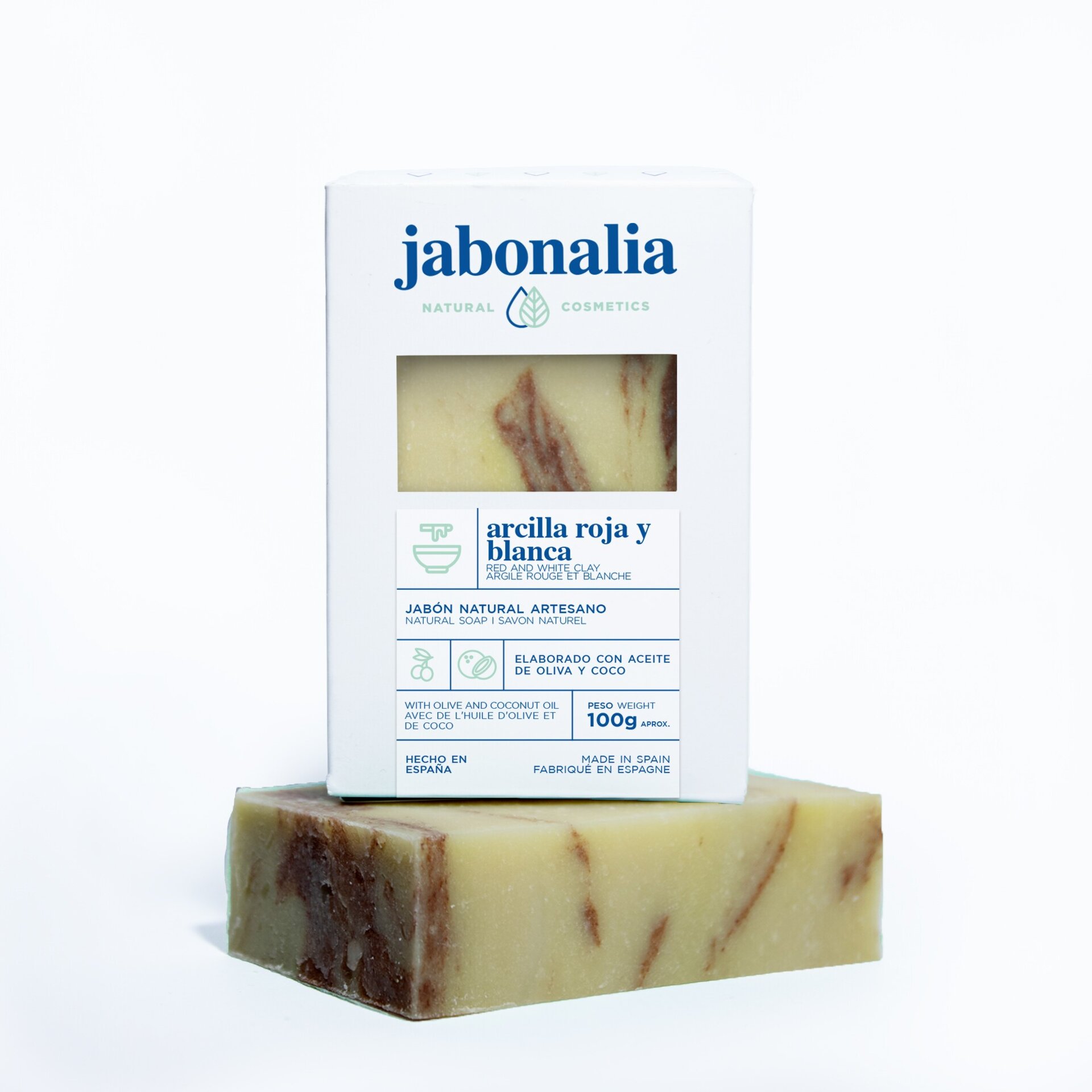 Jabón Arcilla Roja y Blanca - 1
