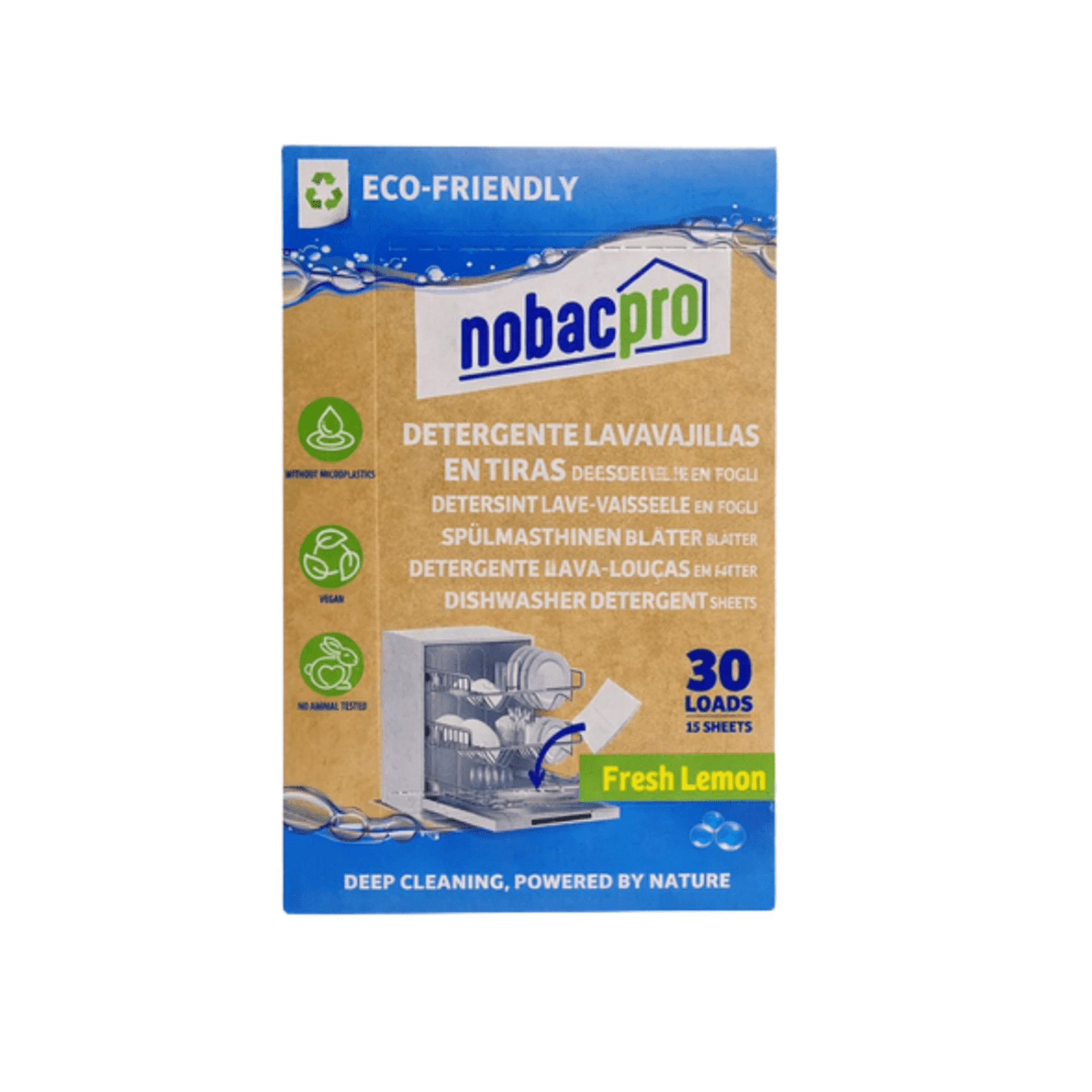 Lavavajillas en tiras 30 lavados - Nobac pro - 1