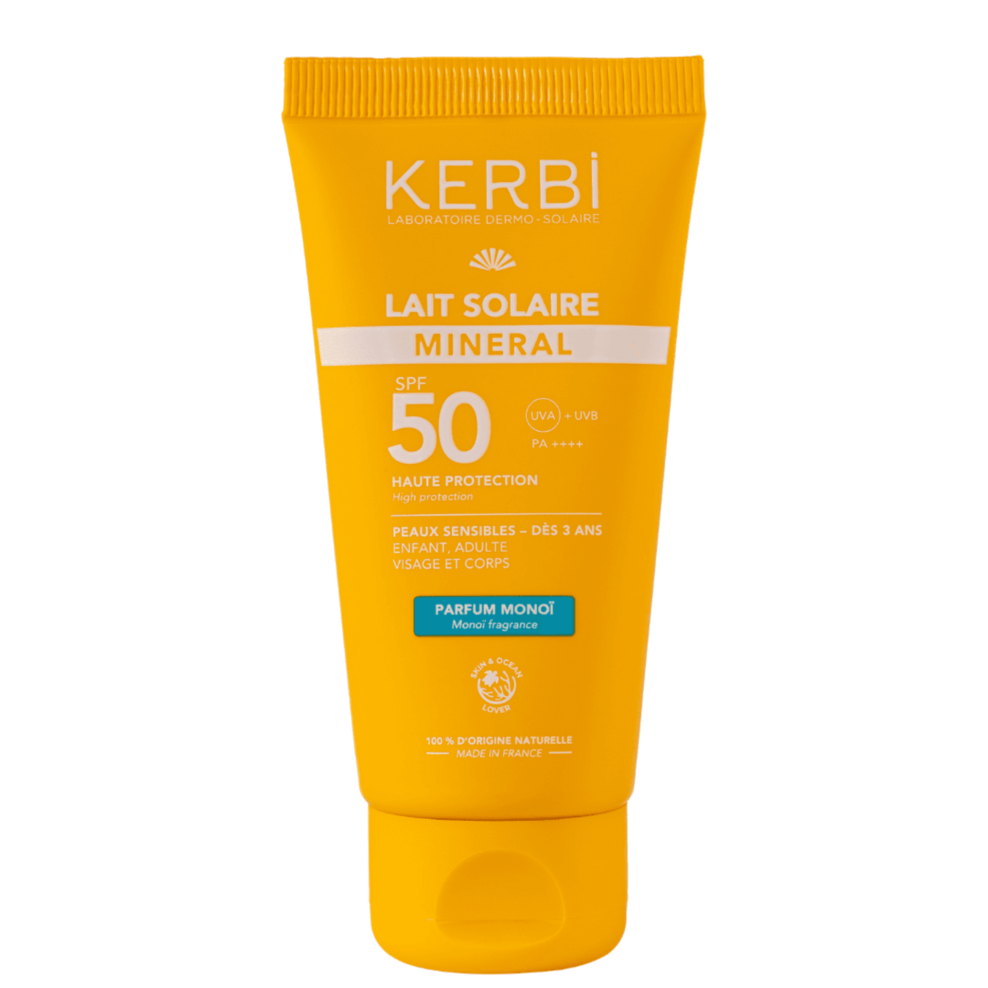 Leche Solar Mineral SPF50 50g - Aroma Monoï - Kerbi France - 1