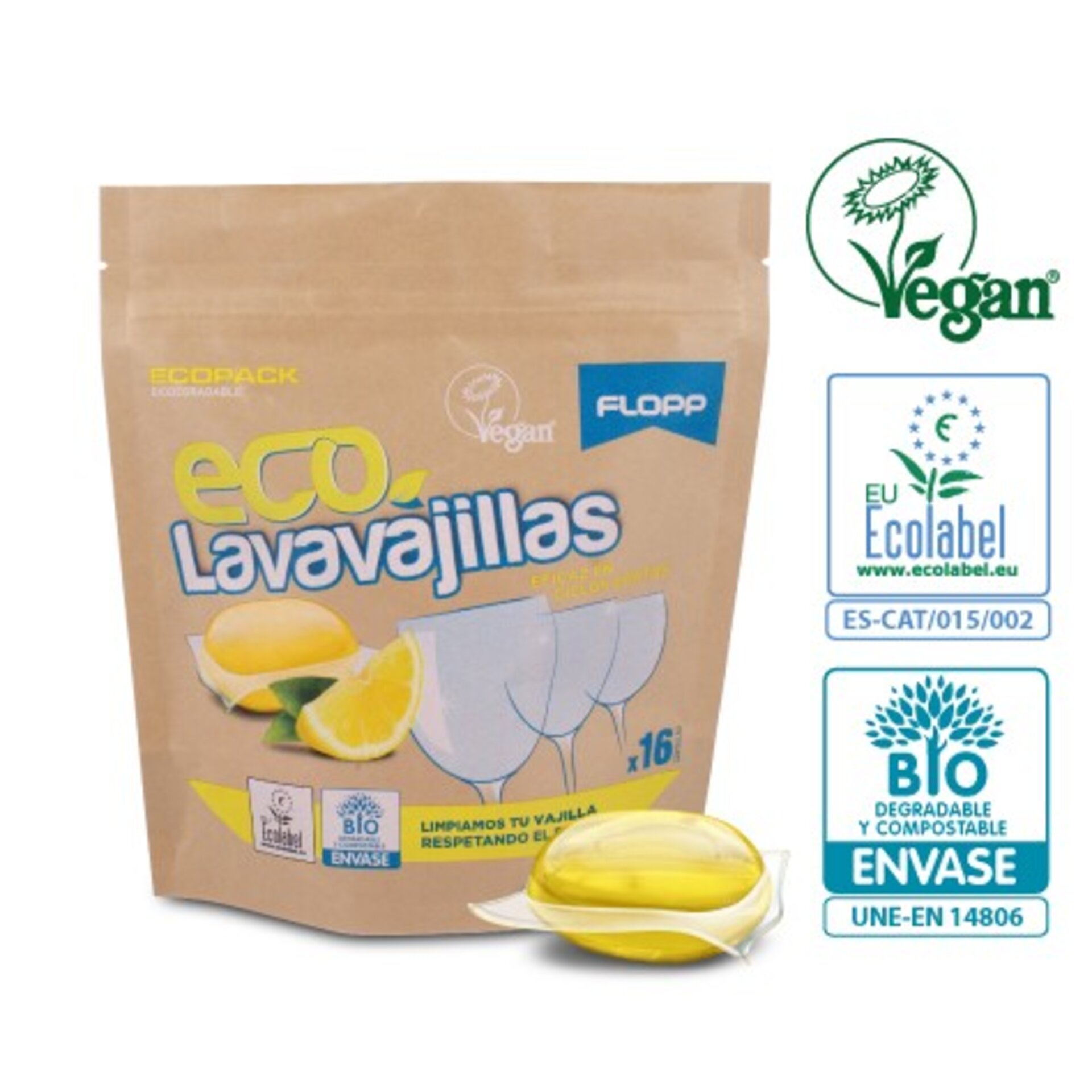Lavavajillas ECO en cápsulas - Flopp - 1