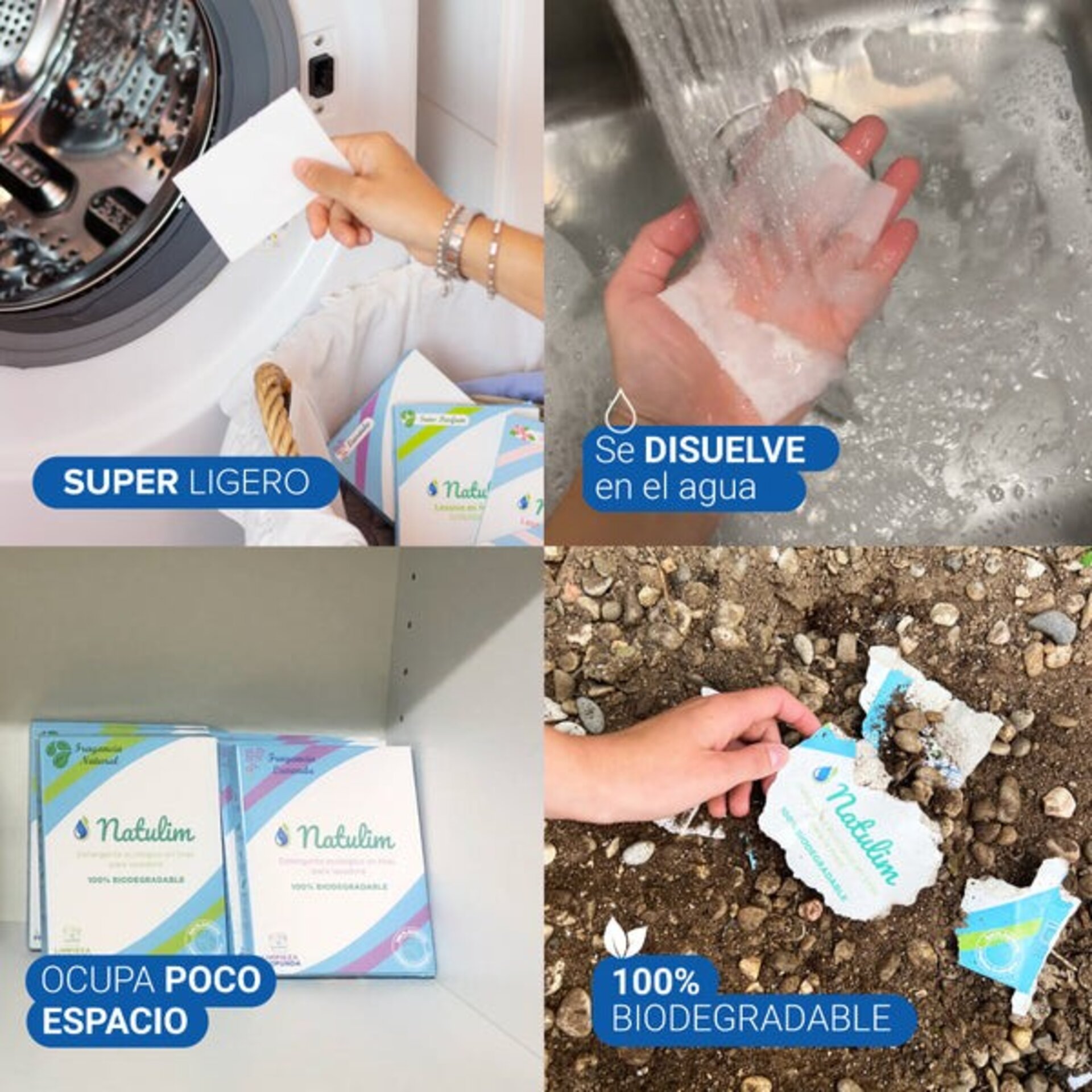 Detergente ecológico en tiras 40 uds - Natulim - 2